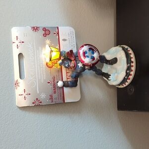 Disney  Marvel Sketchbook Captain America light up Ornament new